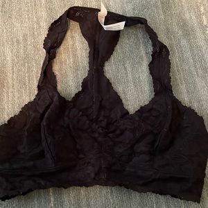 Black lace free people bralette size medium used